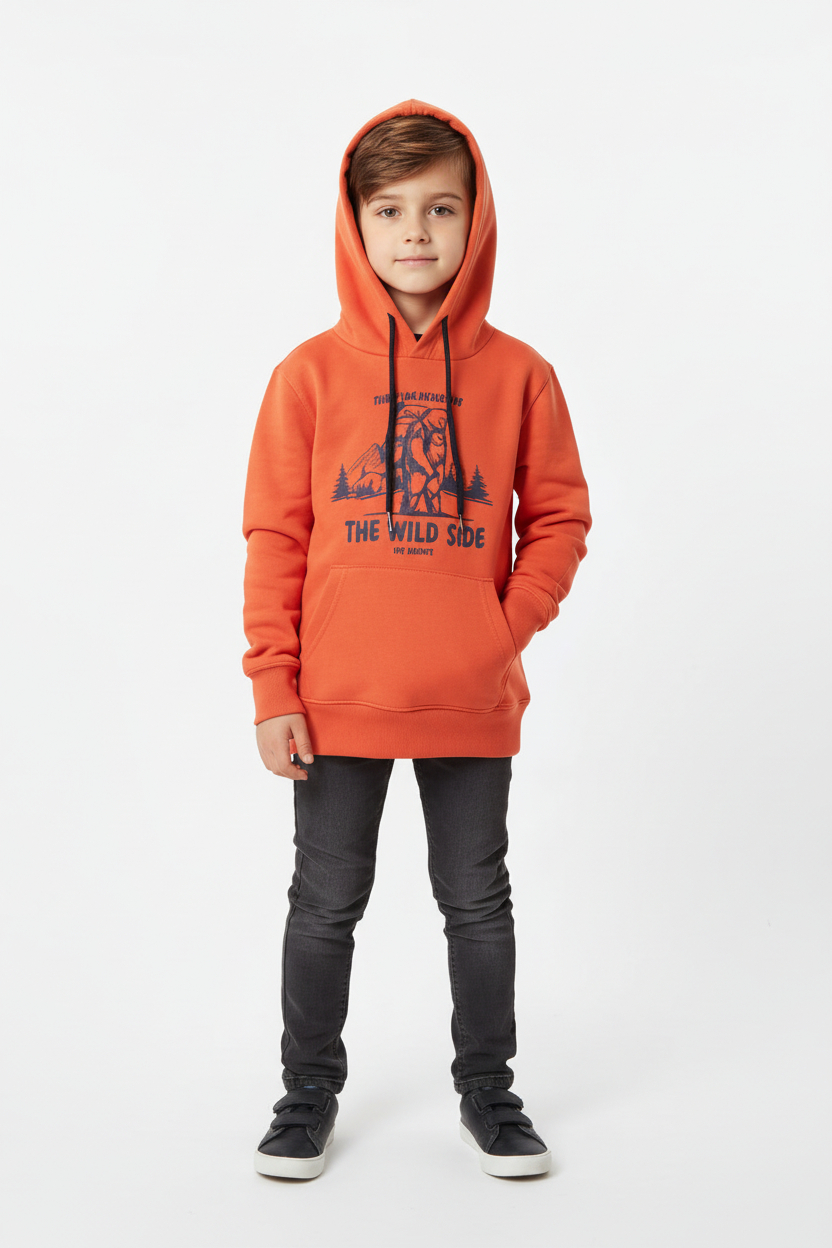 Buzo Ocn Canguro Naranja