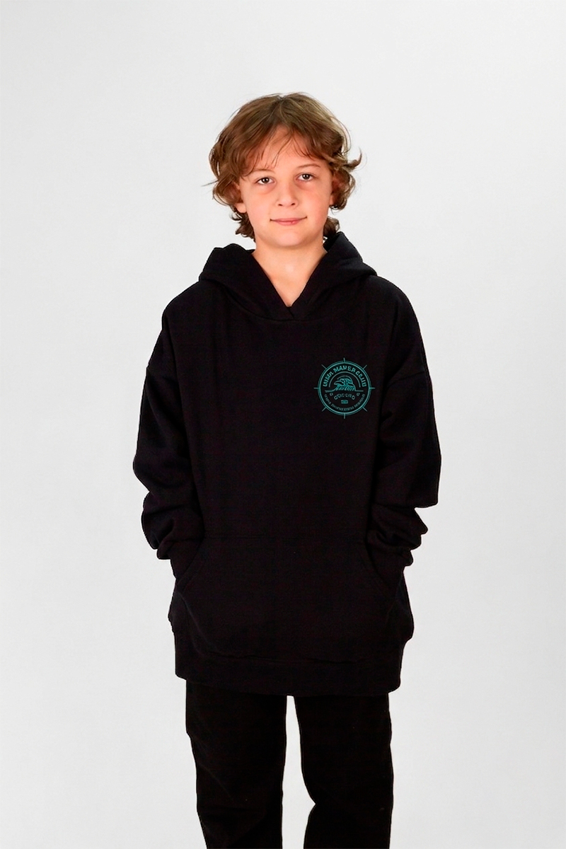 Buzo Ocn Canguro Negro