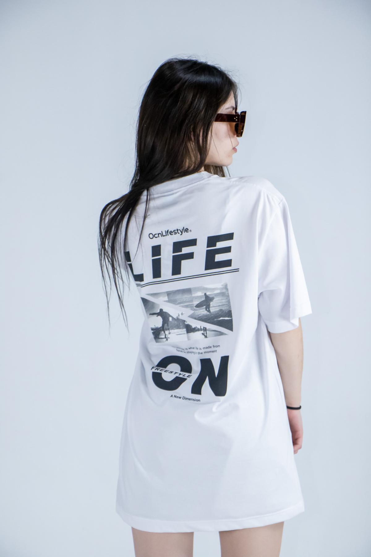 Remera Ocn Unixes Premium Blanco (K2)