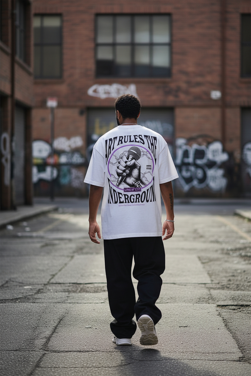 Remera King Of Art Urban Shirt Blanco