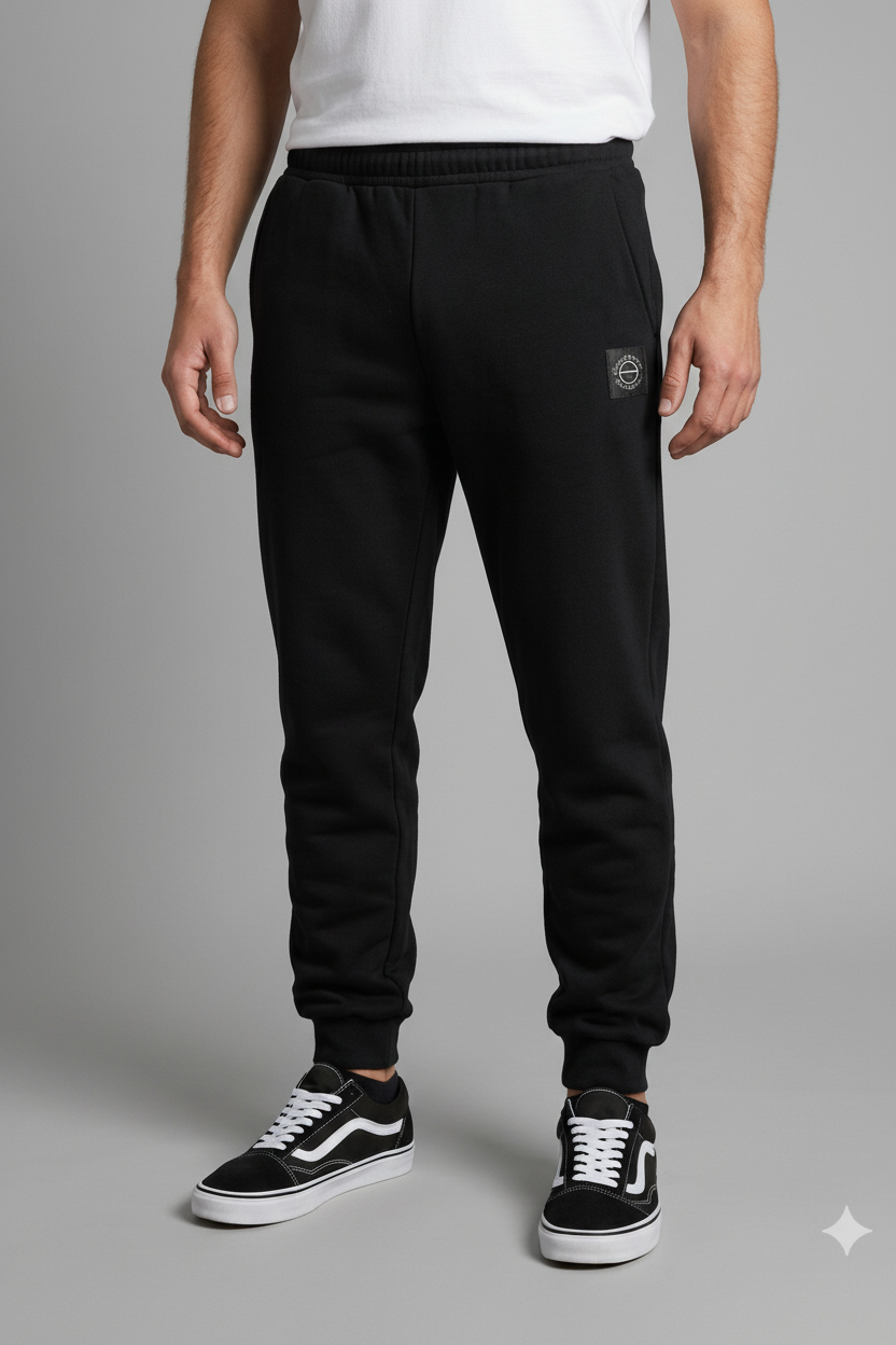 Jogging Ocn Fist Negro Plus Size / Talle Especial