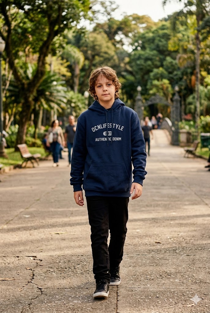 Buzo Ocn Canguro Azul