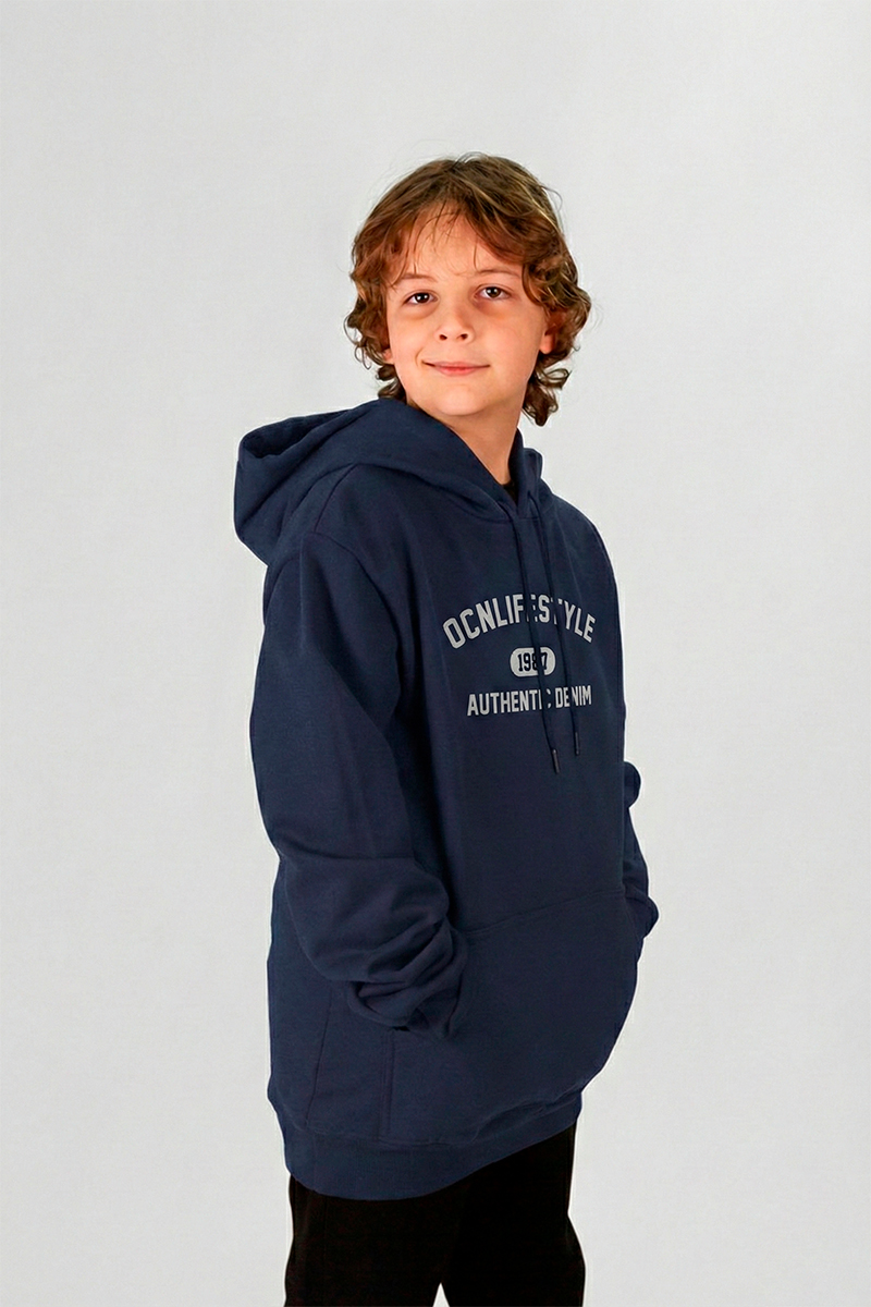 Buzo Ocn Canguro Azul