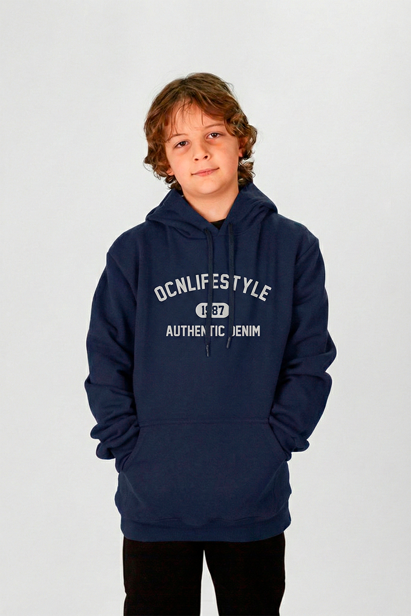 Buzo Ocn Canguro Azul