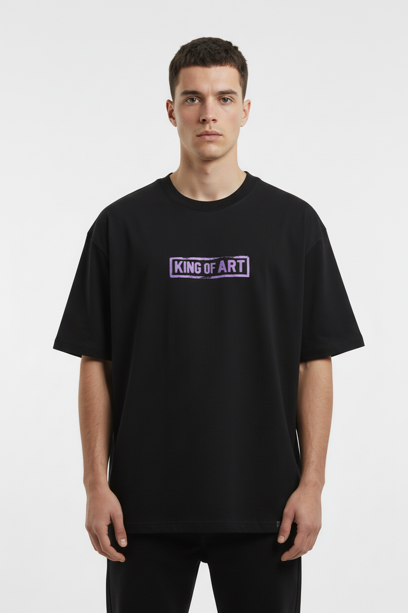 Remera King Of Art Urban Shirt Negro