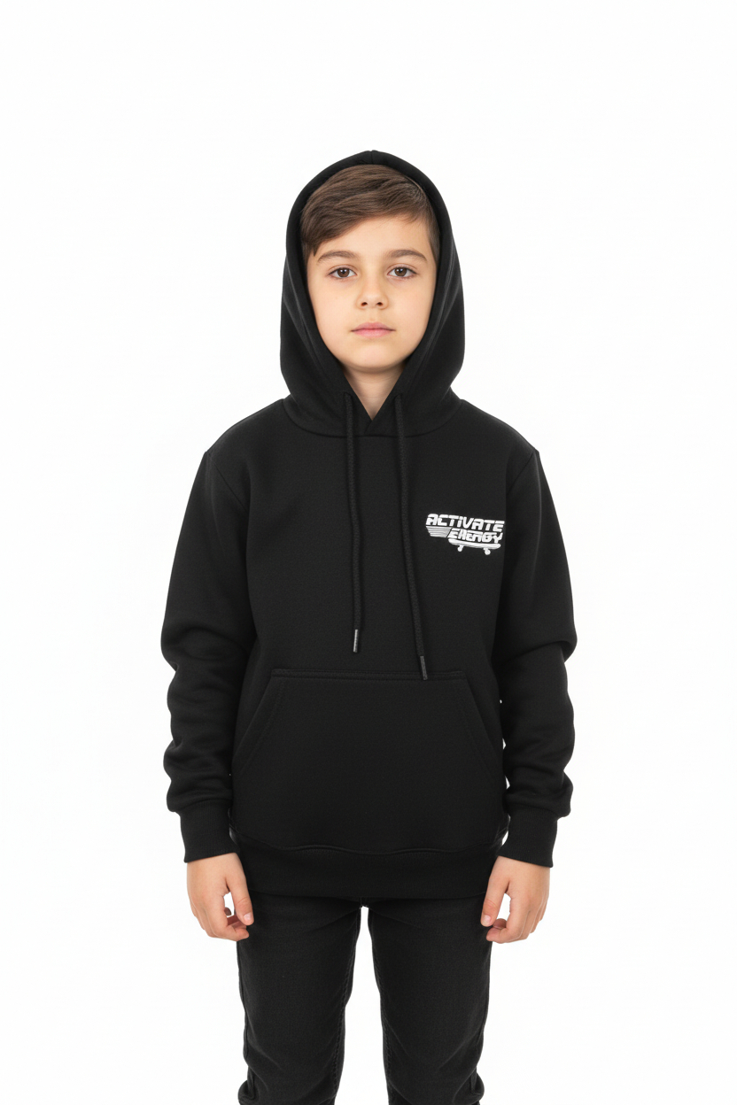 Buzo Ocn Canguro Negro