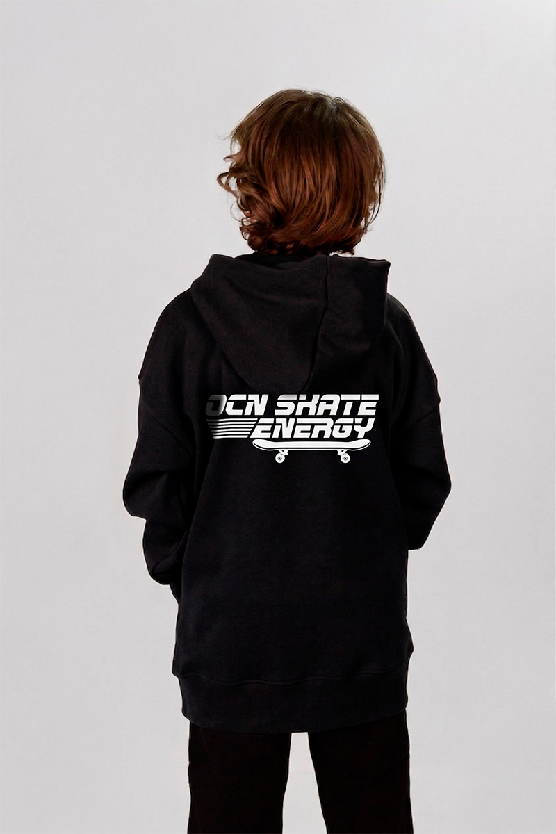 Buzo Ocn Canguro Negro