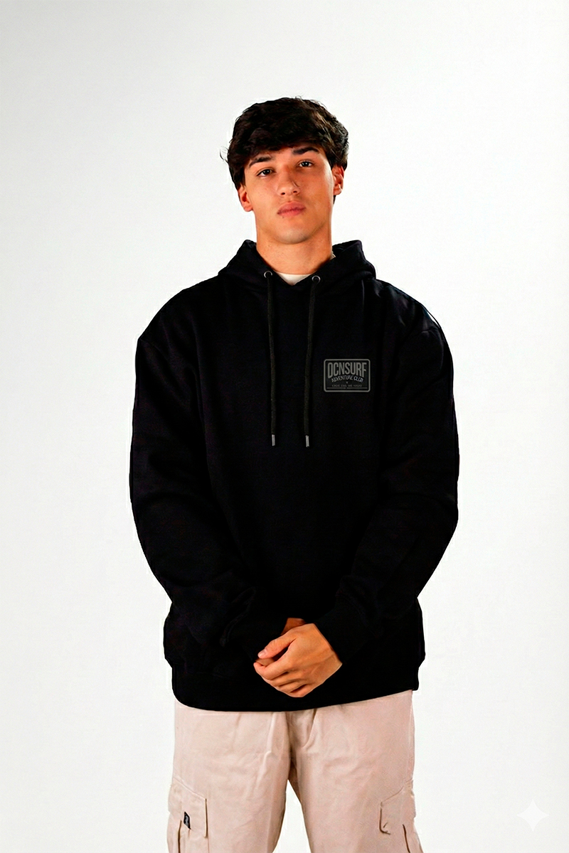 Buzo Ocn Canguro Original Negro