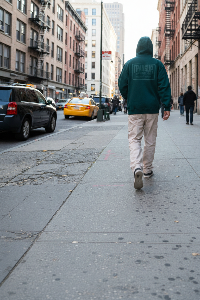 Buzo Ocn Canguro Original Verde