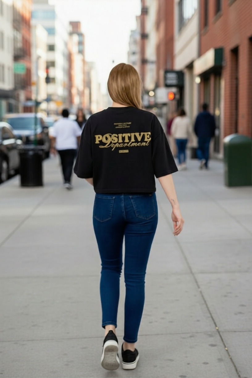 Remera Ocn Mujer Boxy Tee Negro