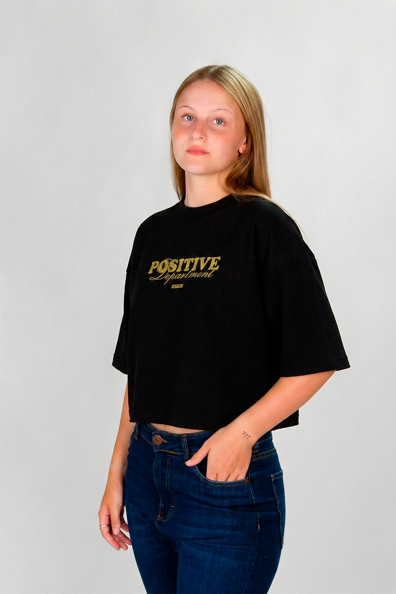 Remera Ocn Mujer Boxy Tee Negro