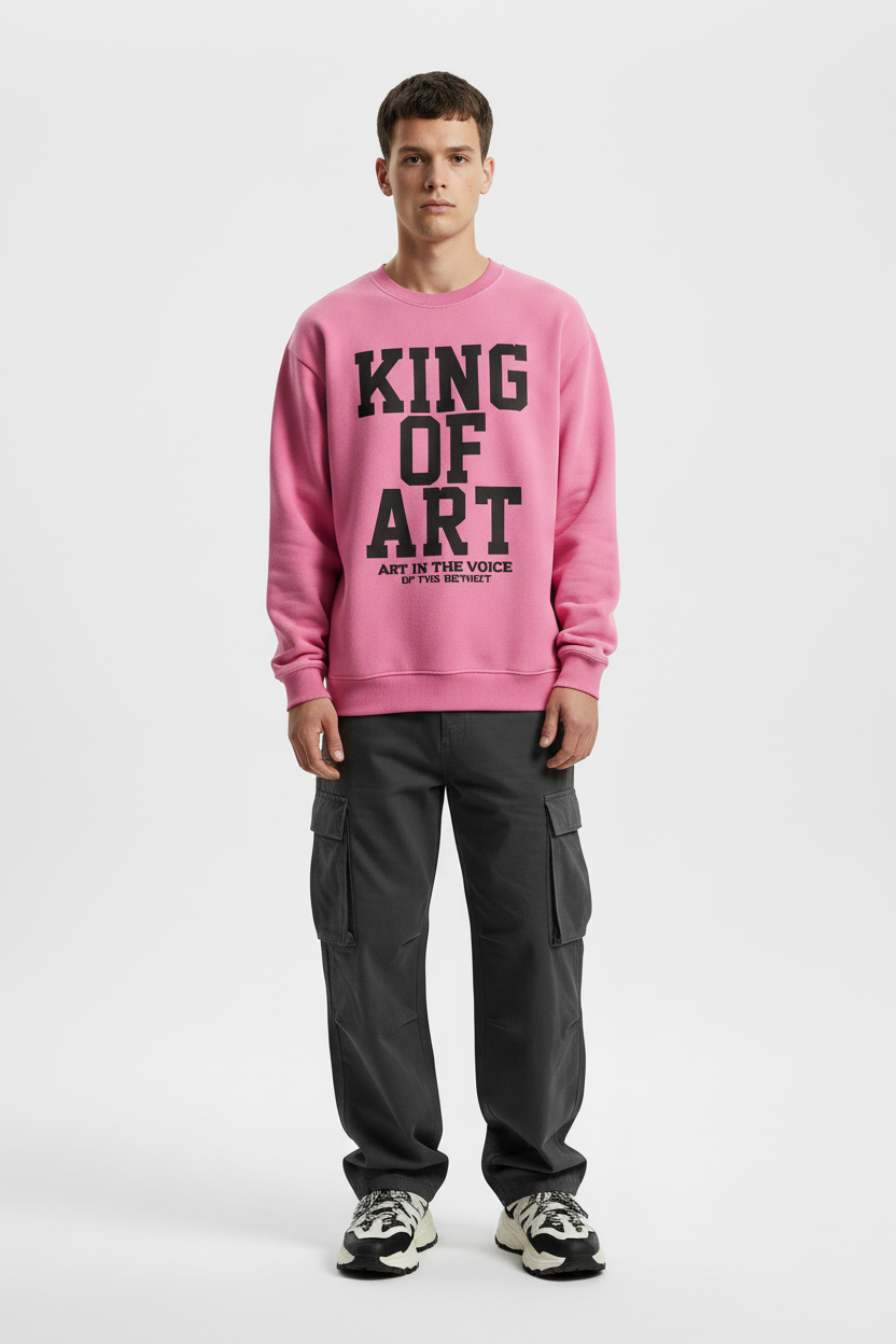 Buzo King Of Art Essential Rosa
