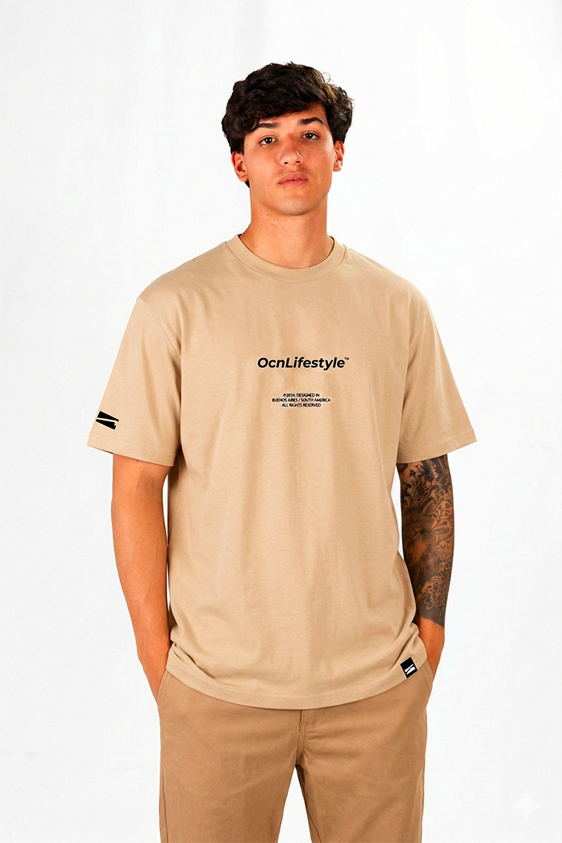 Remera Ocn Premium Crema
