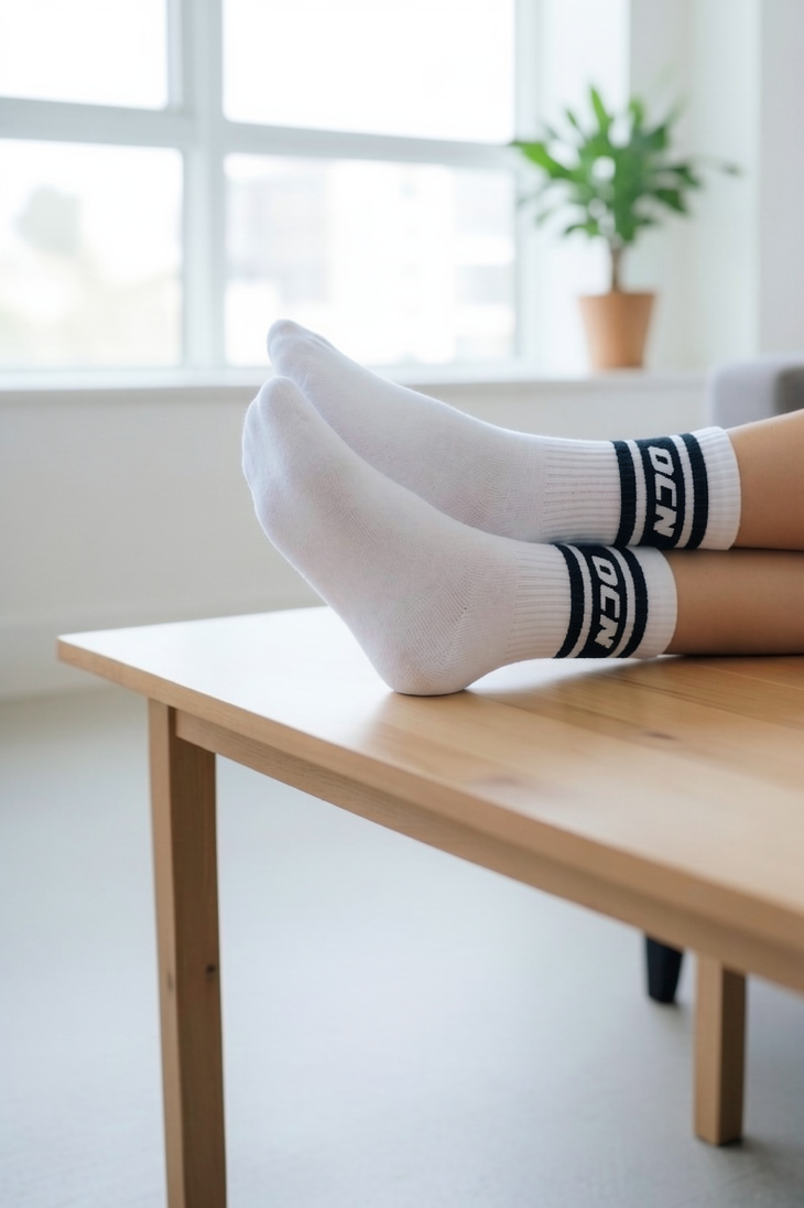 Medias Ocn Tenis Blanco