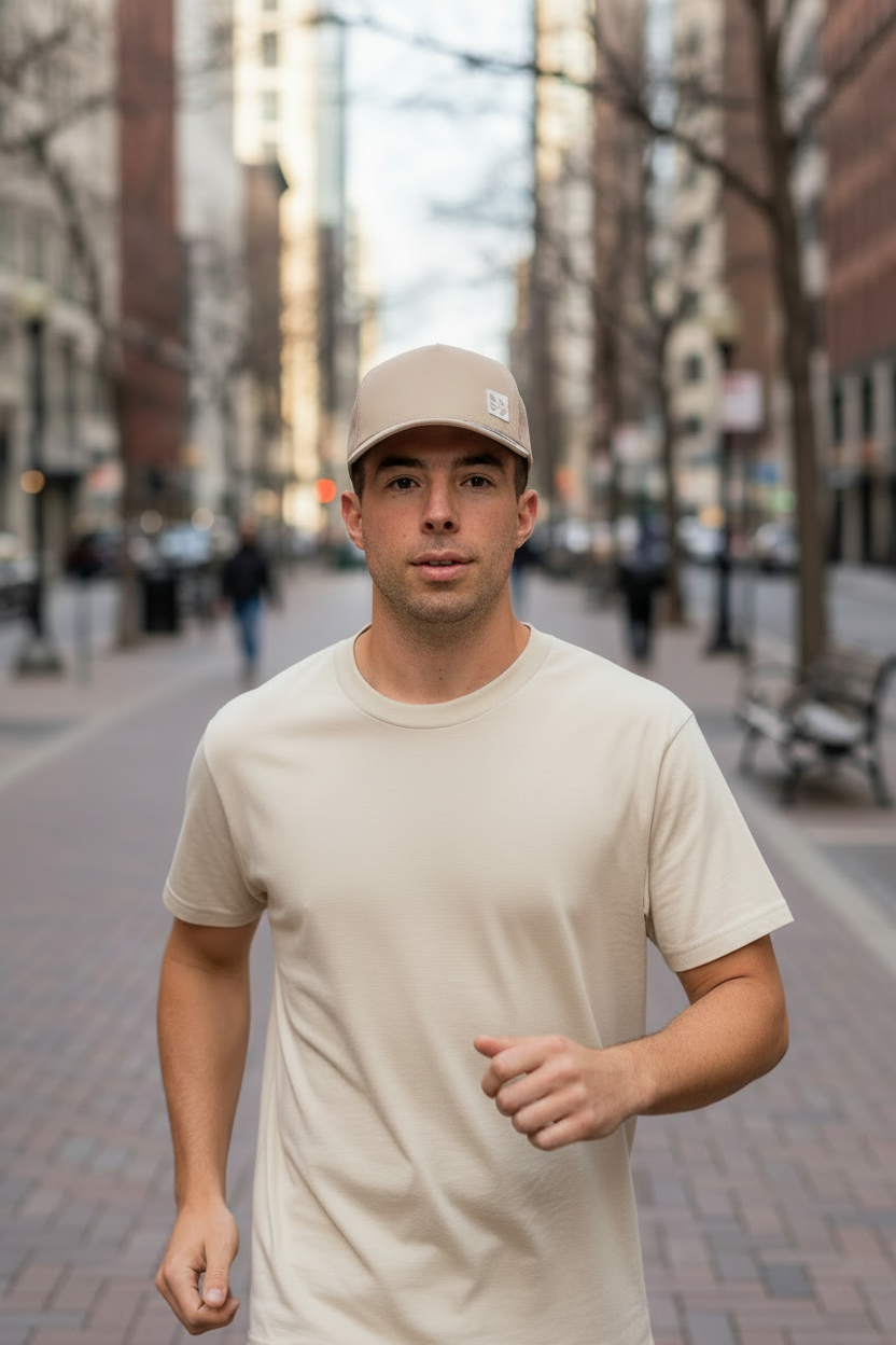 Gorra Ocn Brim Camel