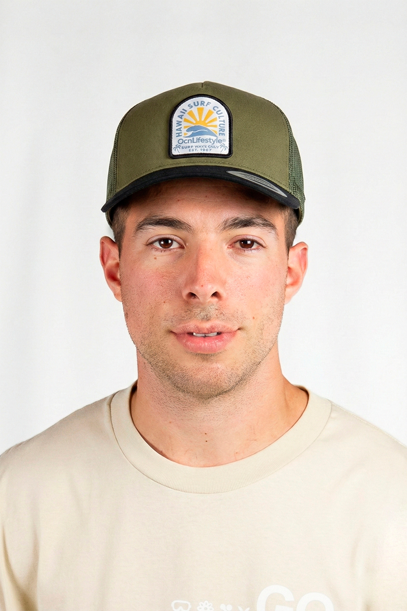 Gorra Ocn Sweel Verde/Negro