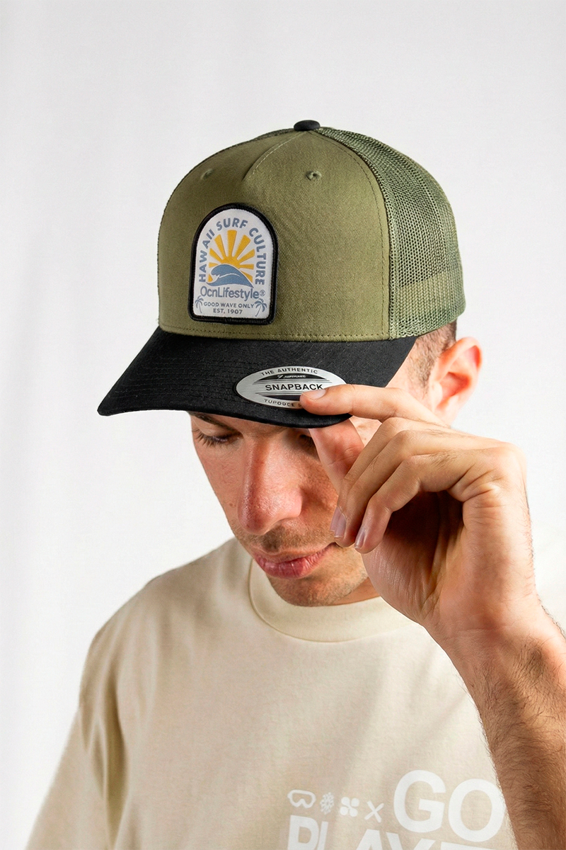 Gorra Ocn Sweel Verde/Negro