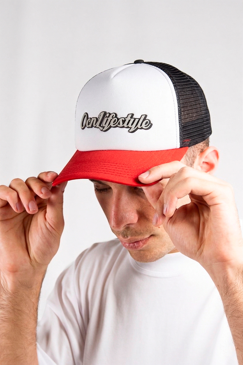 Gorra Ocn Nami Blanco/Rojo