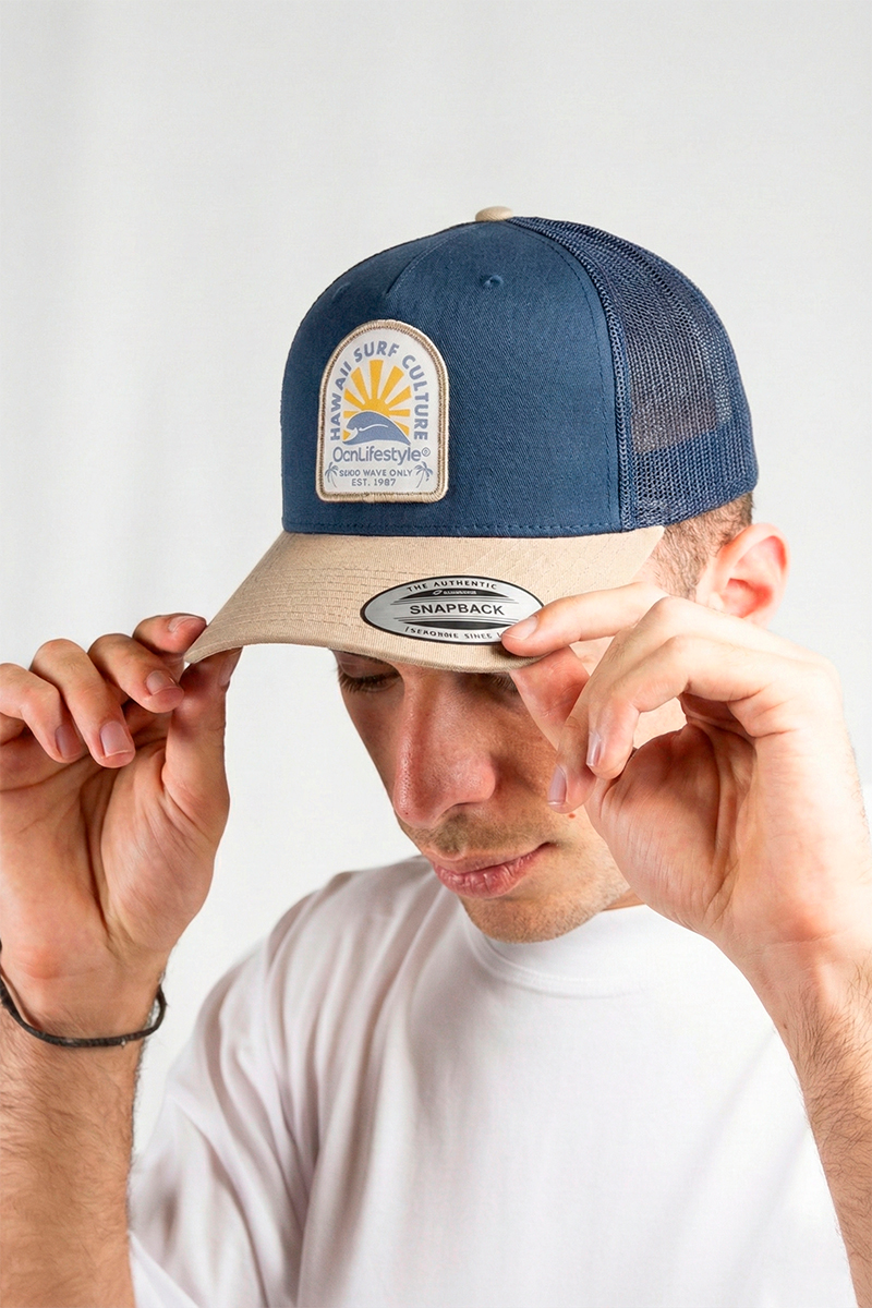 Gorra Ocn Sweel Azul/Camel