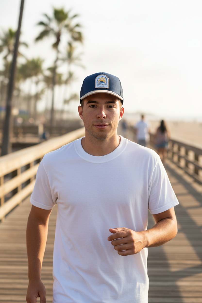 Gorra Ocn Sweel Azul/Camel