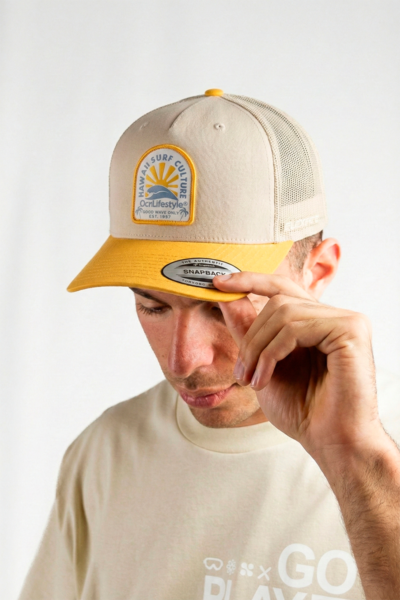 Gorra Ocn Sweel Amarillo/Beige