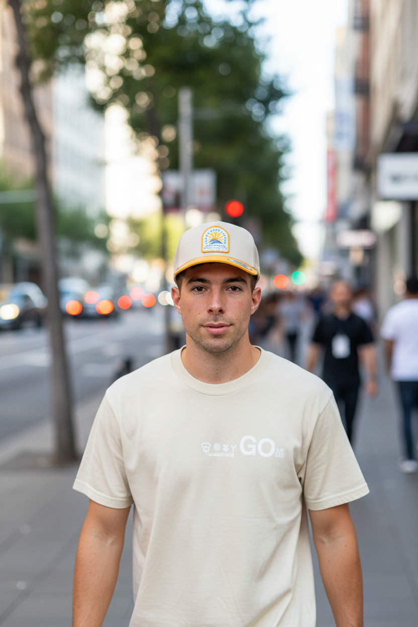 Gorra Ocn Sweel Amarillo/Beige