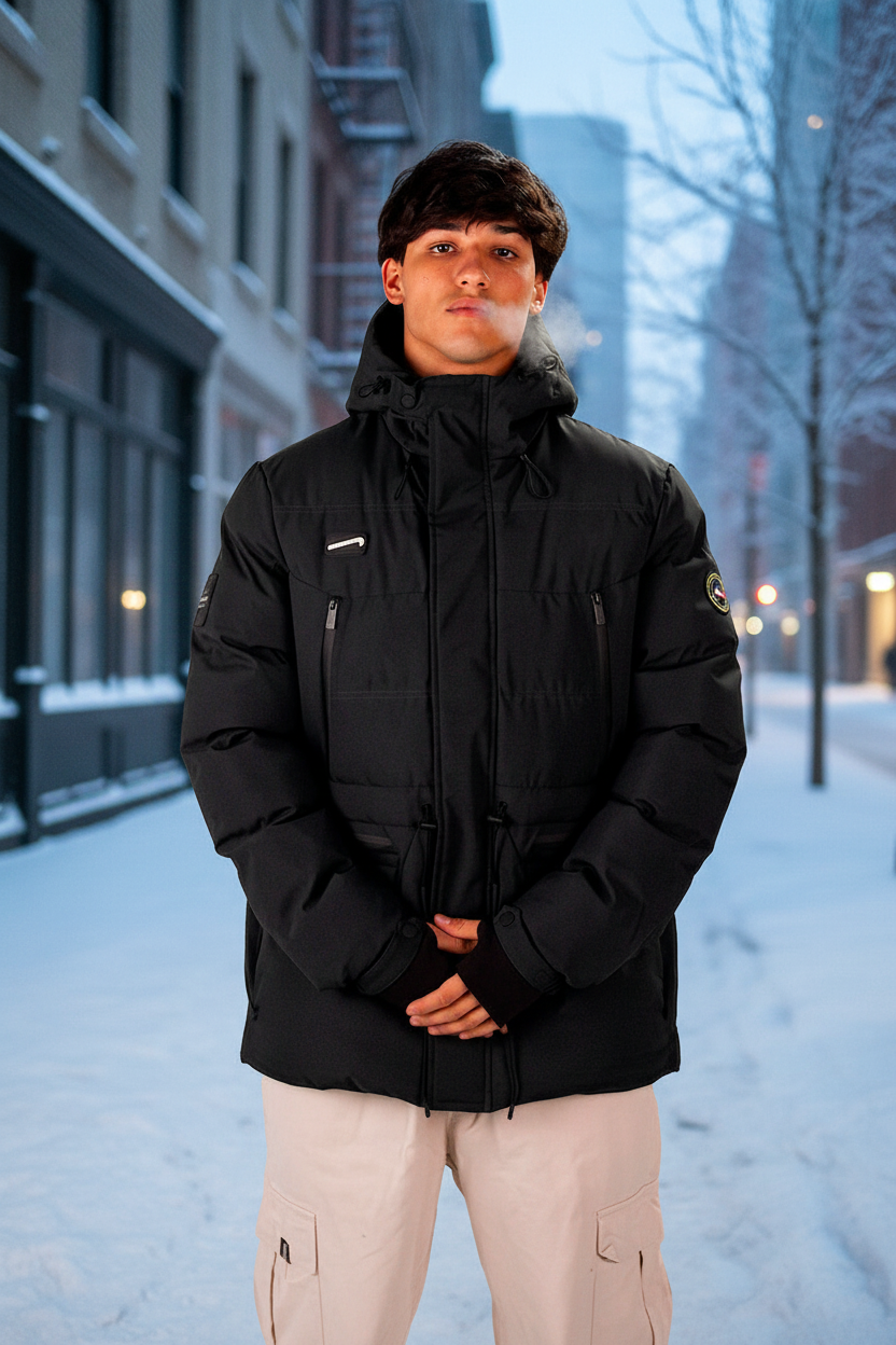 Campera Ocn Lhotse Importada Negro