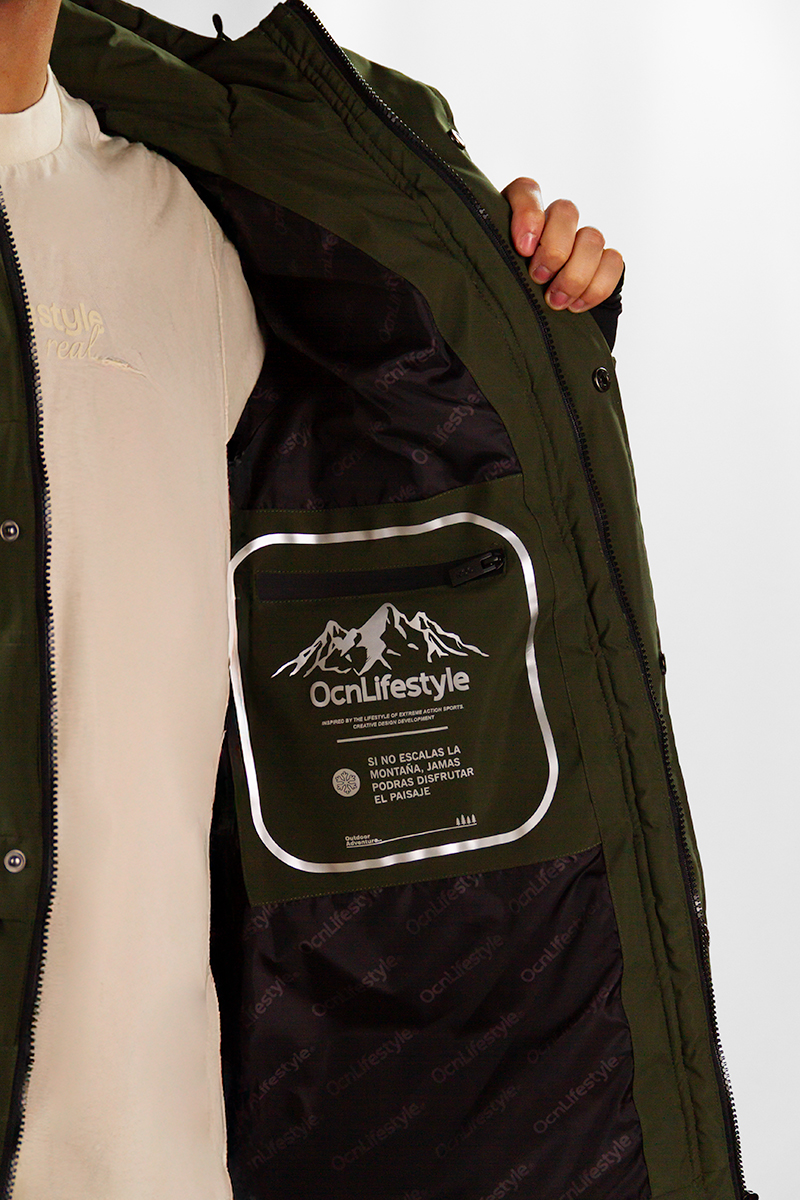 Campera Ocn Lhotse Importada Verde
