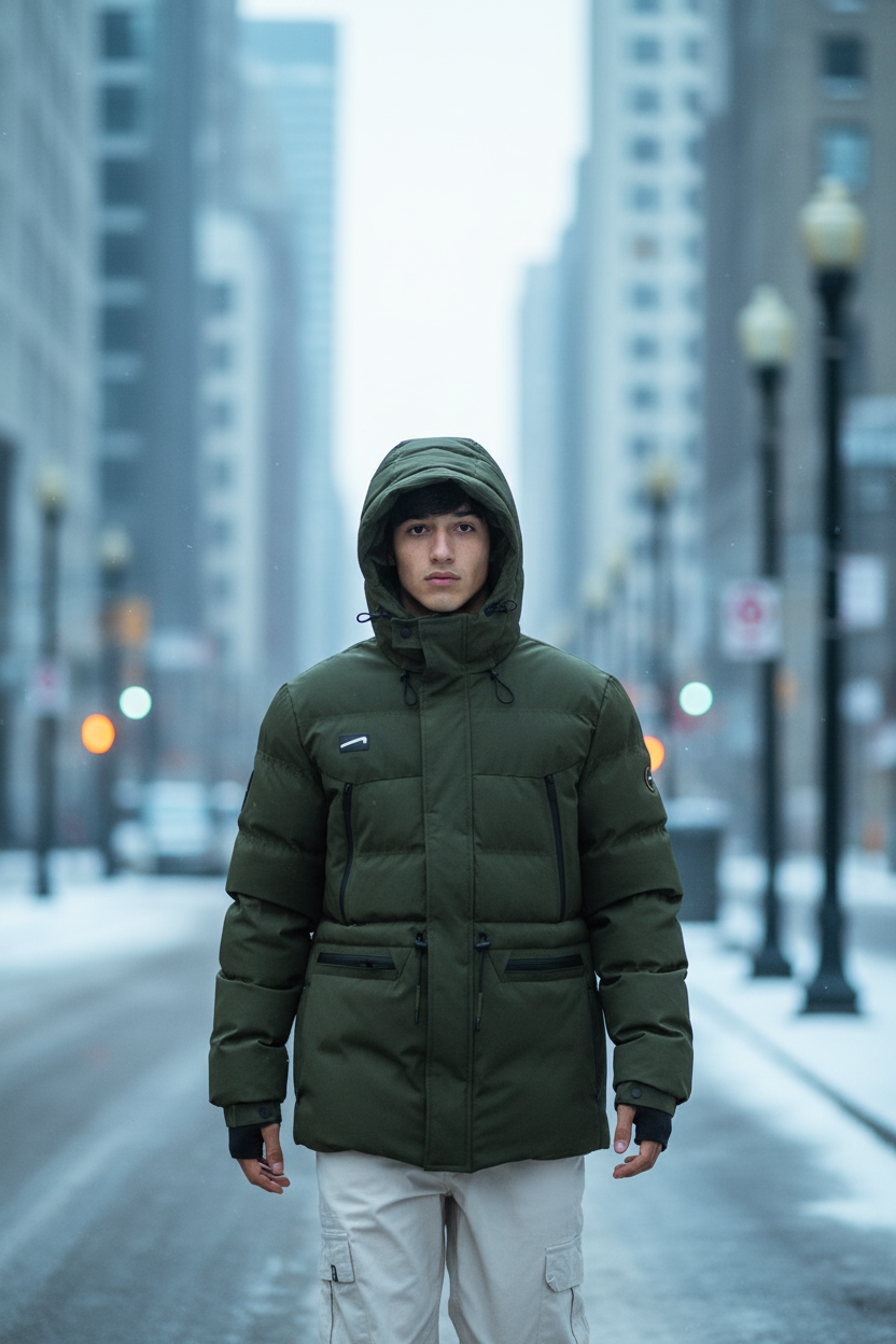 Campera Ocn Lhotse Importada Verde