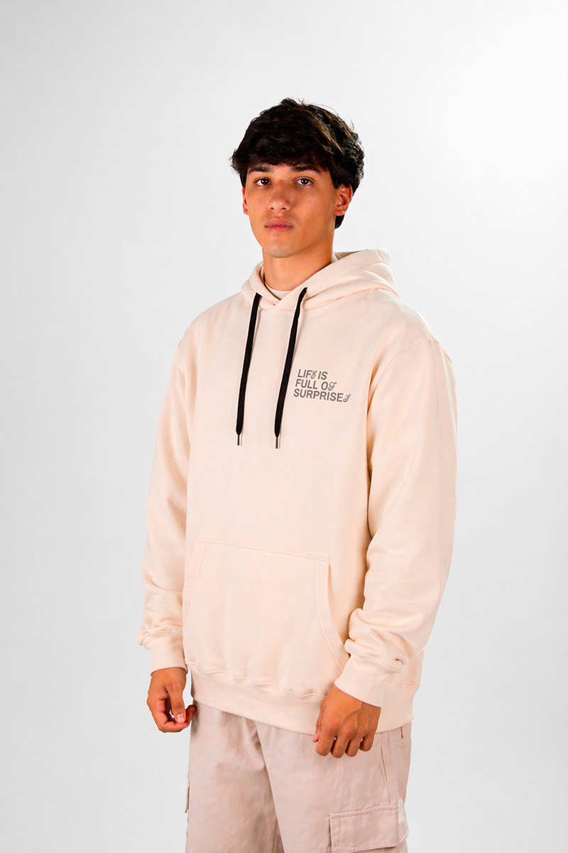 Buzo Ocn Canguro Original Crema