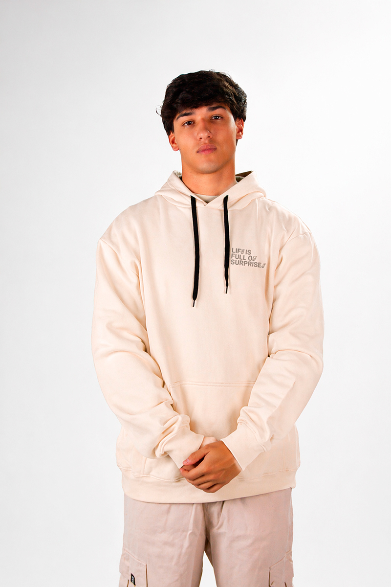 Buzo Ocn Canguro Original Crema