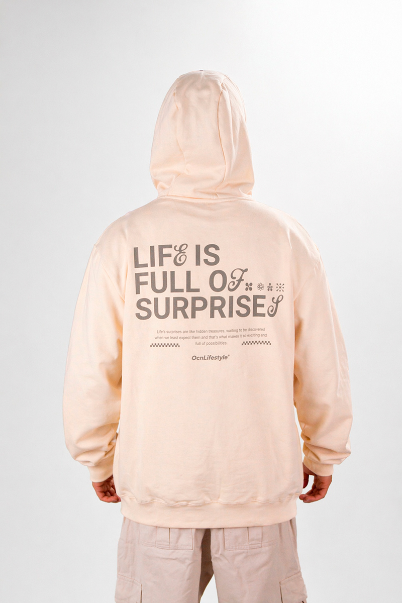 Buzo Ocn Canguro Original Crema