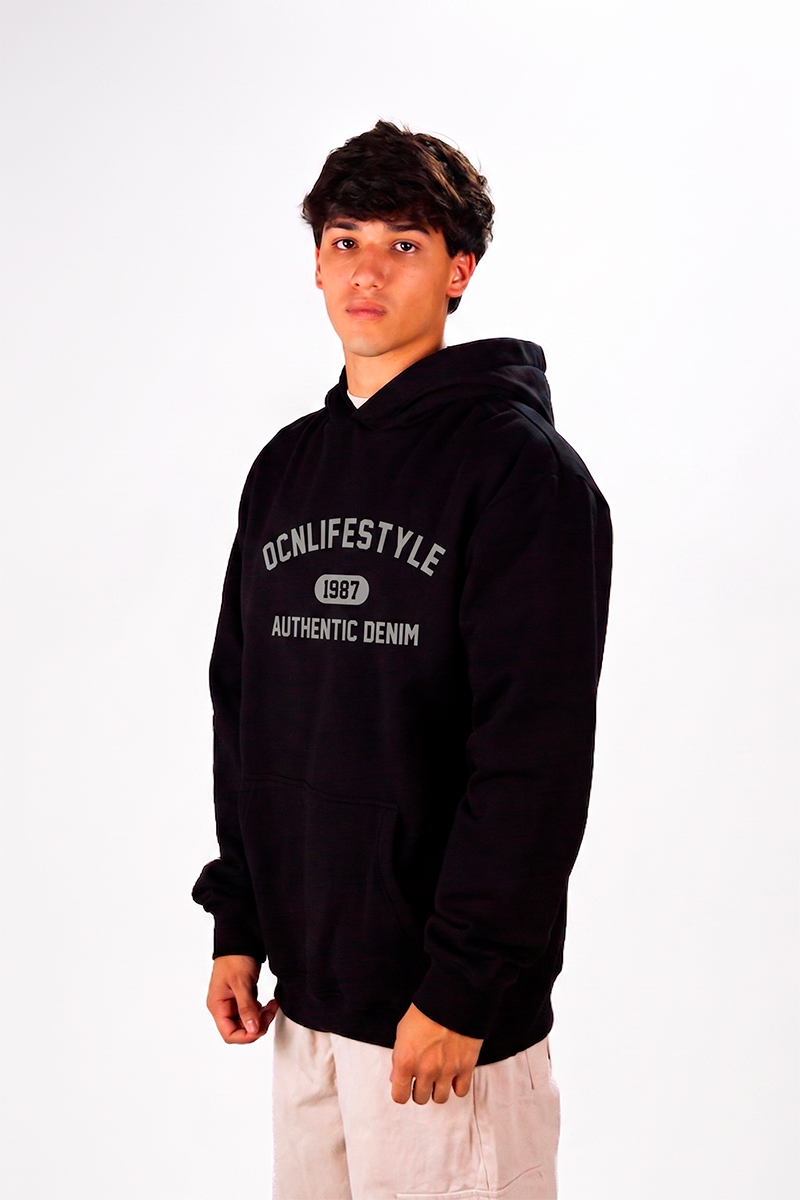 Buzo Ocn Canguro Original Negro