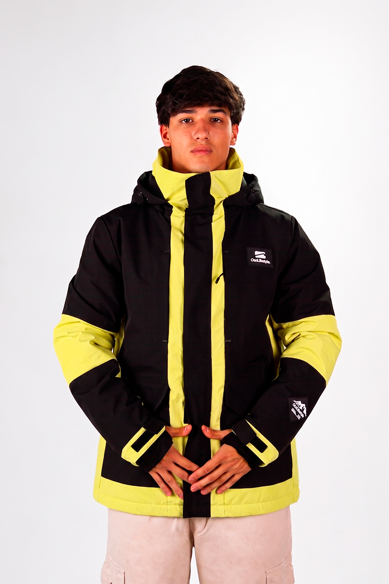Campera De Nieve Ocn H Snow Importado Negro Amarillo PREVENTA