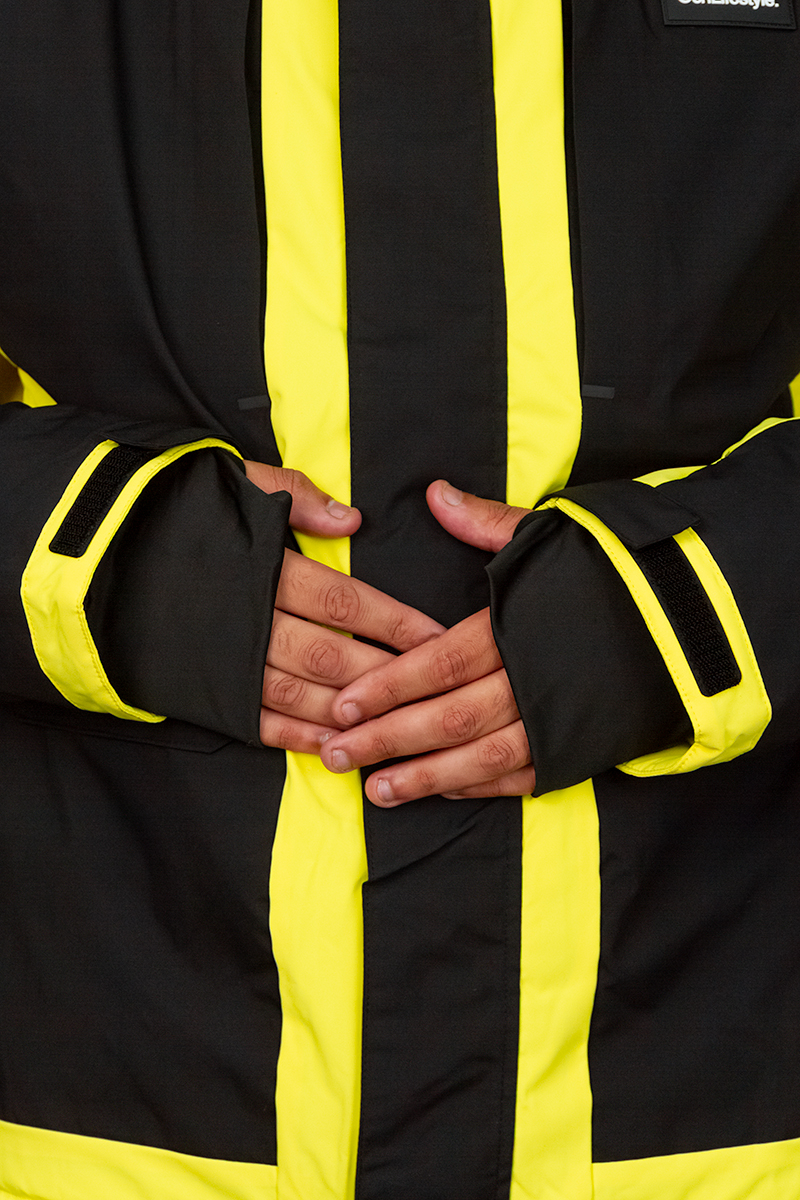 Campera De Nieve Ocn H Snow Importado Negro Amarillo PREVENTA