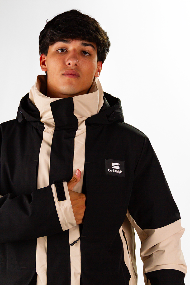 Campera De Nieve Ocn H Snow Importado Negro Beige PREVENTA
