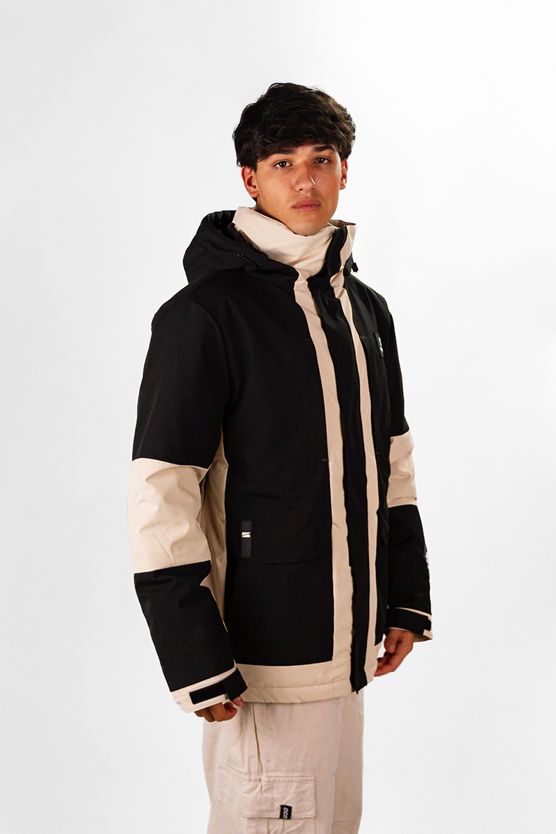 Campera De Nieve Ocn H Snow Importado Negro Beige PREVENTA