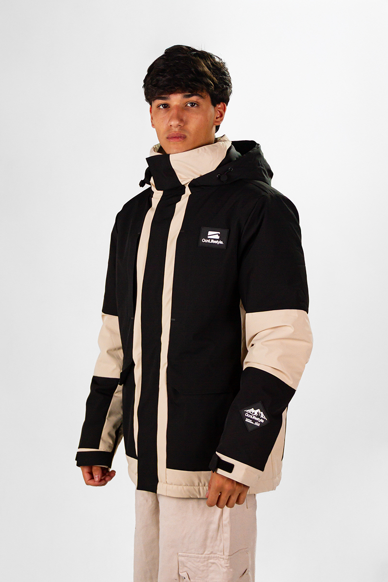 Campera De Nieve Ocn H Snow Importado Negro Beige PREVENTA