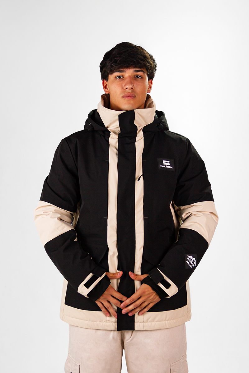 Campera De Nieve Ocn H Snow Importado Negro Beige PREVENTA