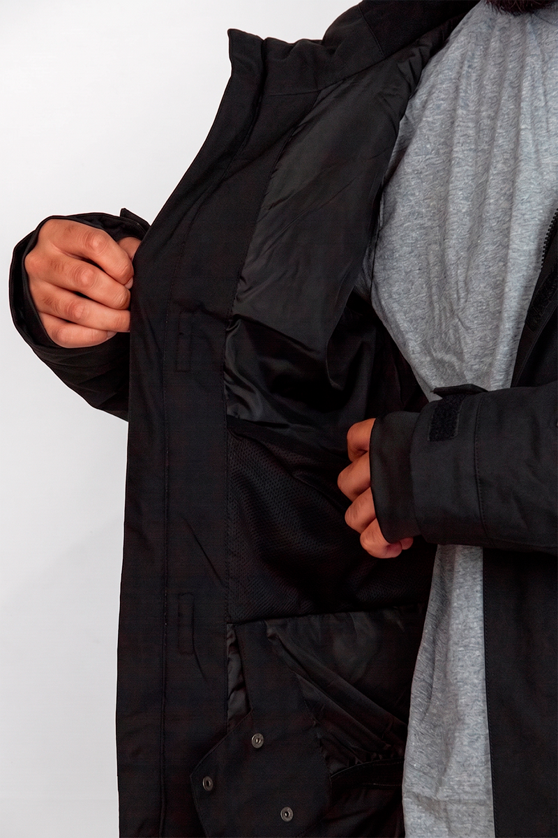 Campera De Nieve Ocn H Snow Importado Negro