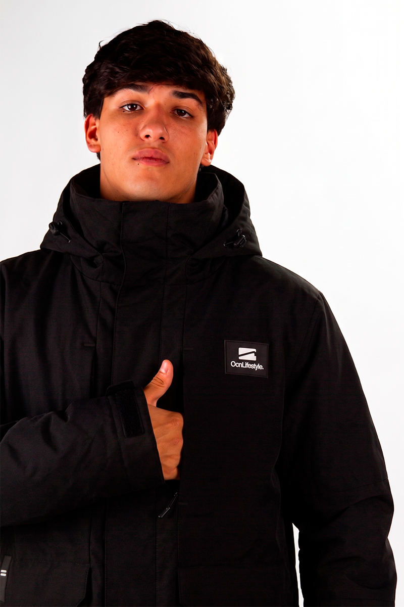 Campera De Nieve Ocn H Snow Importado Negro