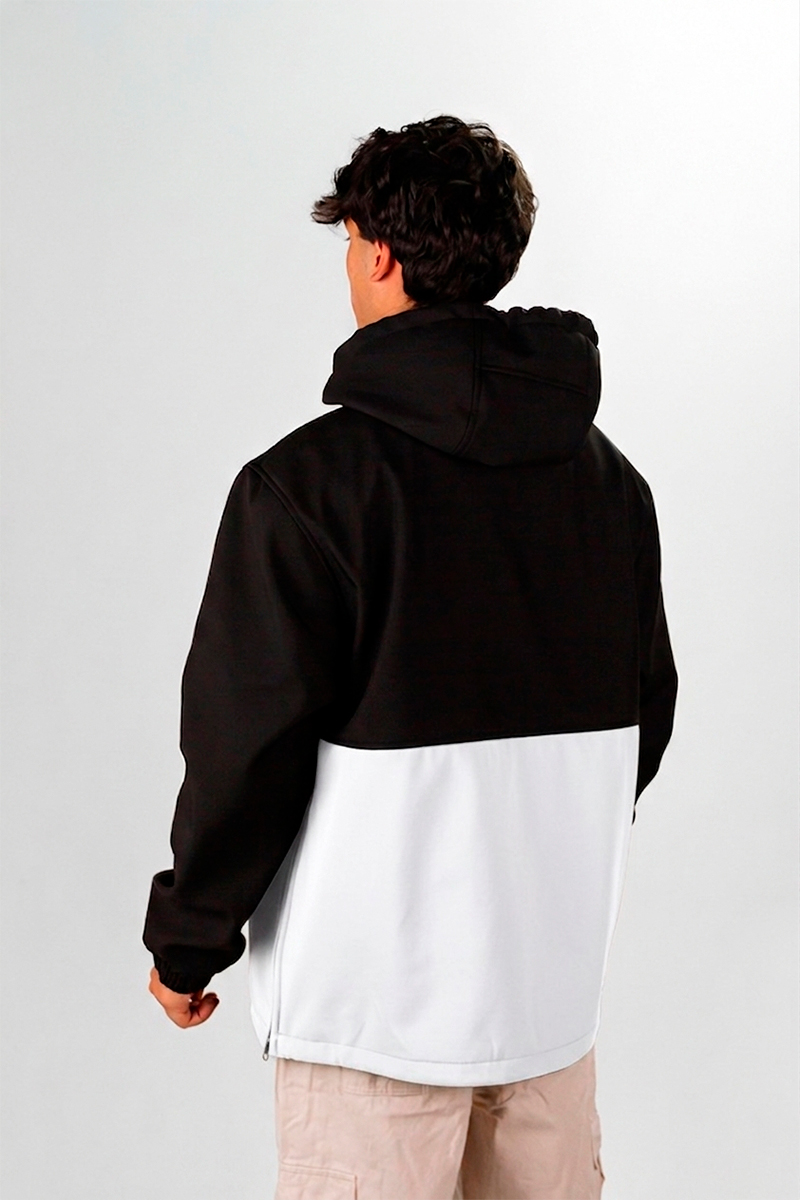 Anorak Ocn Castor Negro Blanco PREVENTA