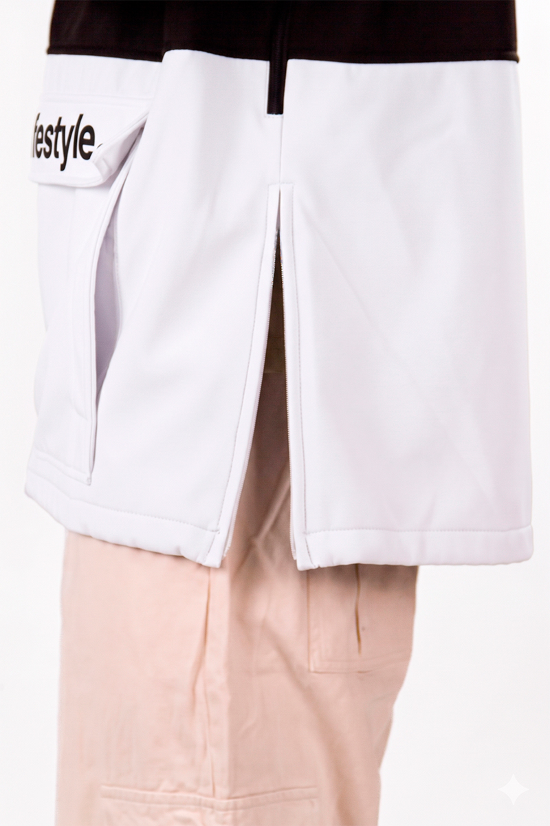 Anorak Ocn Castor Negro Blanco PREVENTA