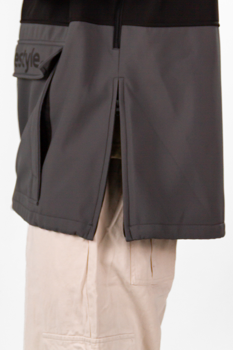 Anorak Ocn Castor Negro Gris Azulado PREVENTA