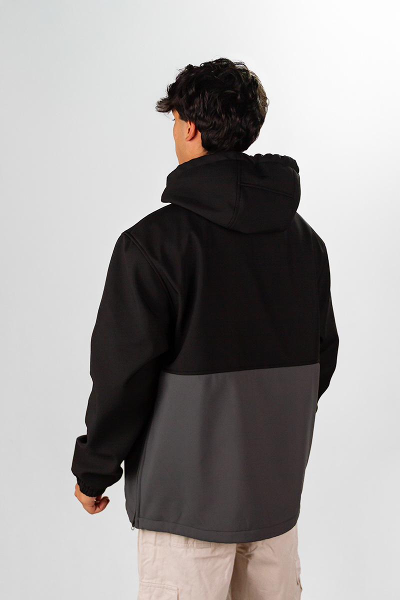 Anorak Ocn Castor Negro Gris Azulado PREVENTA
