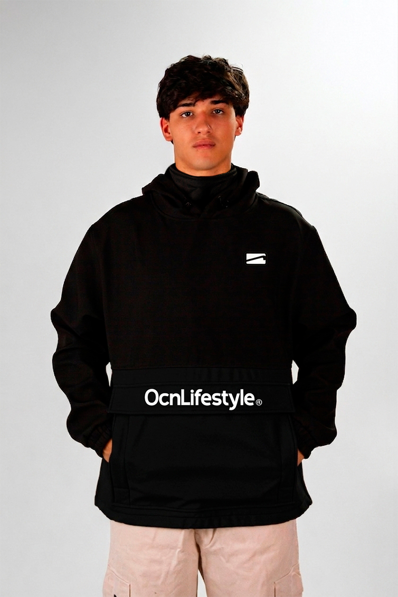Anorak Ocn Castor Negro PREVENTA
