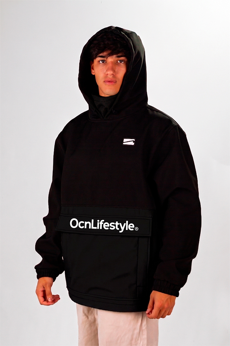 Anorak Ocn Castor Negro PREVENTA