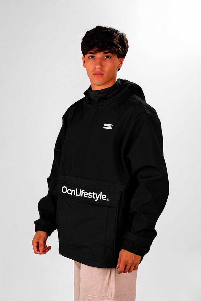 Anorak Ocn Castor Negro PREVENTA