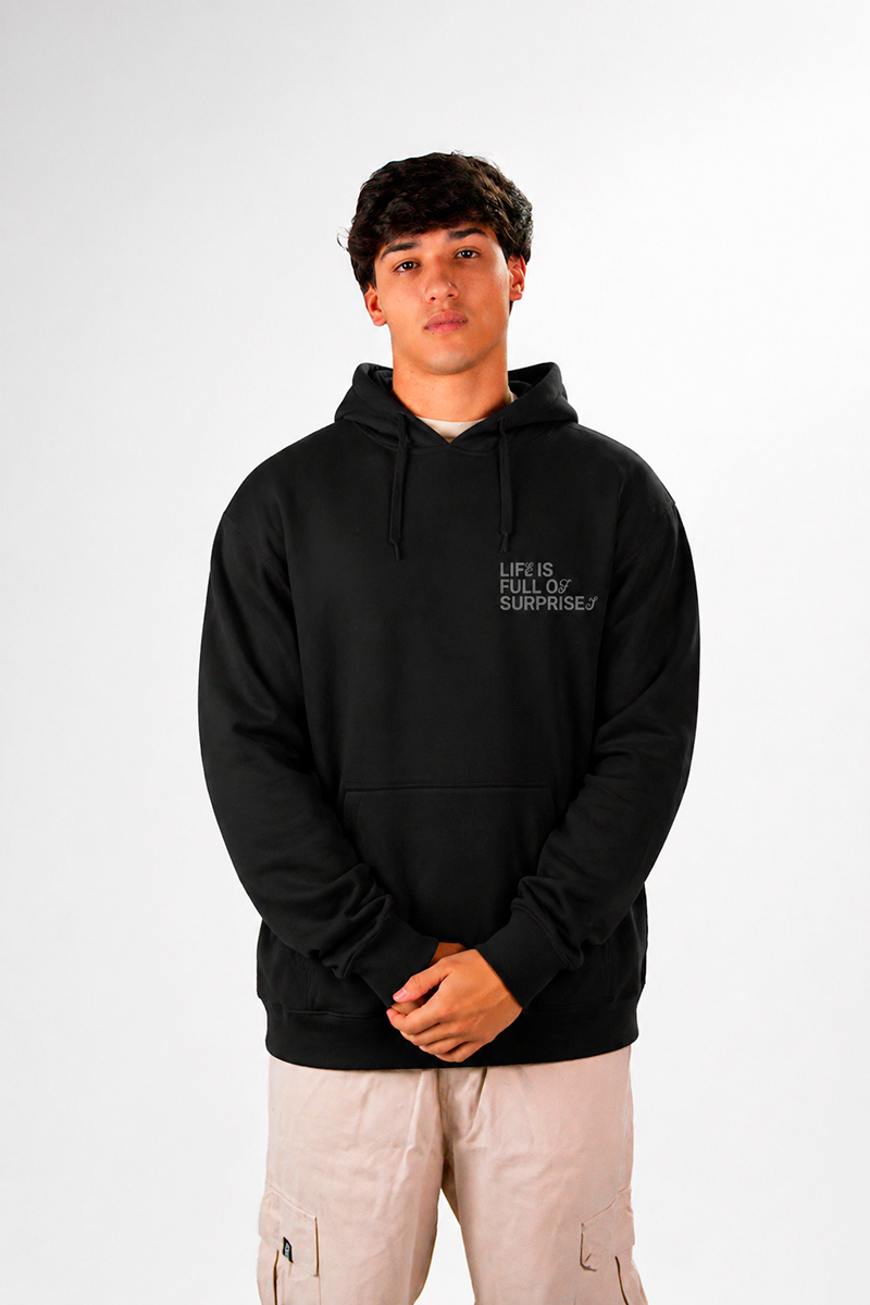 Buzo Ocn Canguro Original Negro