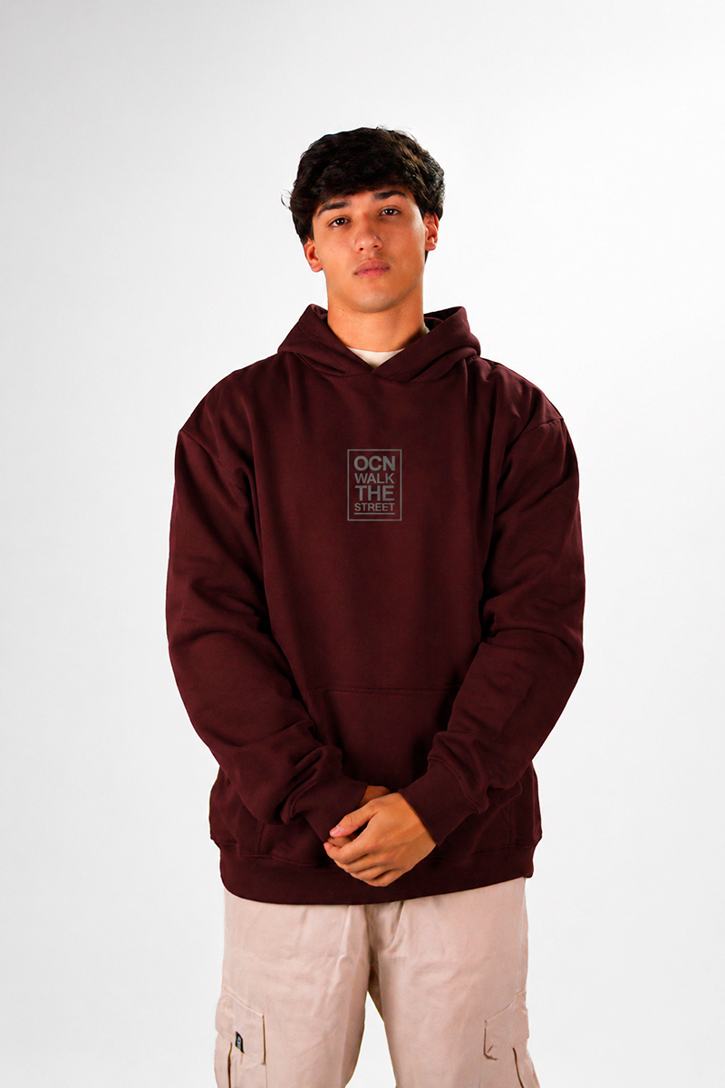 Buzo Ocn Canguro Bars Bordo